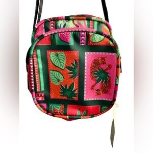 🎉LAST CHANCE🎉 Tropical Pink Green Crossbody Bag NEW NWT Travel Bag